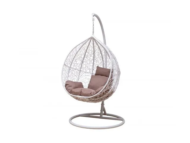 Большое подвесное кресло Gusto white
