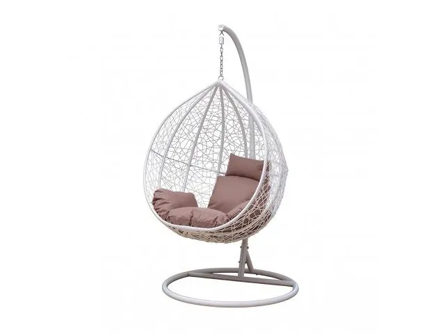 Большое подвесное кресло Gusto white
