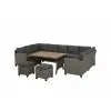 Комплект плетеной мебели AFM-370A Dark Grey