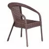 Комплект DECO PLUS 6 с прямоугольным столом коричневый