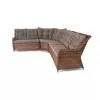 Плетеный центральный модуль дивана Бергамо Brown