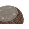 Кофейный столик Барселона из искусственного ротанга, коричневый