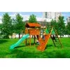 Городок Jungle Cottage+Climb Module X'tra+Рукоход с качелей