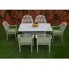 Комплект мебели из литого алюминия Rimini 6 white