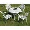 Комплект мебели из литого алюминия GERA 4 White