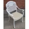 Обеденная группа из литого алюминия Gera 6 White
