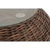 Кофейный столик Барселона из искусственного ротанга, коричневый