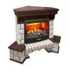 3D-электрокамин Stone Corner 25,5 AO c очагом FireStar 25,5 3D