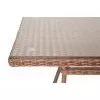 Обеденный стол из искусственного ротанга Латте 160 Brown