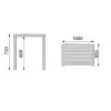 Стол Loft (160х95) Kettler