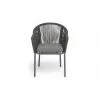 Плетеный стул из роупа Лион темно-серый