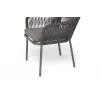 Плетеный стул из роупа Лион темно-серый