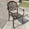 Кресло из литого алюминия кованное Valencia