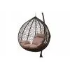 Большое подвесное кресло Gusto brown