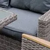Угловой комплект из искусственного ротанга ZORRO WOOD DOUBLE серый
