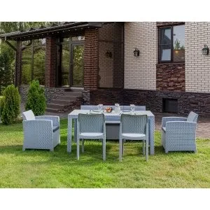 Обеденный комплект LANA DINING M светло-серый