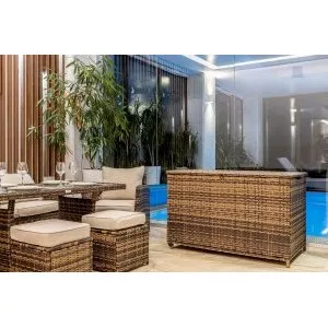 Сундук для хранения KARL 120 c колесиками коричневый