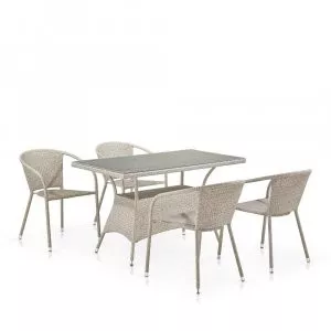 Комплект плетеной мебели T198D/Y137C-W85 Latte Афина