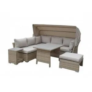 Комплект плетеной мебели с диваном AFM-320-T320 Beige