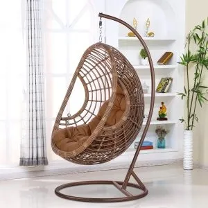 Подвесное кресло из искусственного ротанга AFM-300B Beige