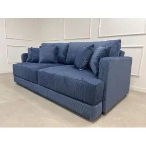 Диван еврокнижка Сиена с 5 декоративными подушками, Cilium Indigo