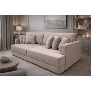 Диван еврокнижка Сиена с 5 декоративными подушками, Velutto 37