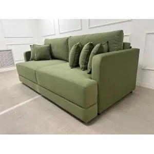 Диван еврокнижка Сиена с 5 декоративными подушками, Velutto 69