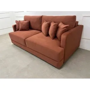 Диван еврокнижка Сиена с 5 декоративными подушками, Velutto 55