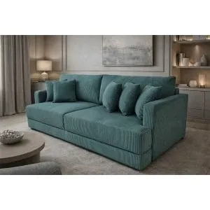 Диван еврокнижка Сиена с 5 декоративными подушками, Cilium Forest