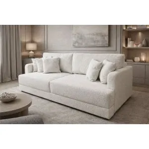 Диван еврокнижка Сиена с 5 декоративными подушками, Кемл 02