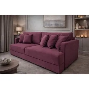 Диван еврокнижка Сиена с 5 декоративными подушками, Velutto 15