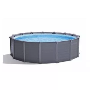 Каркасный бассейн 478х124 см Graphite Gray Panel Intex