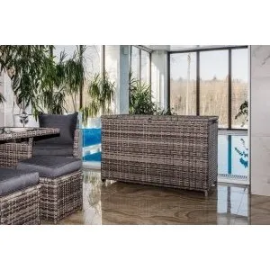 Сундук для хранения KARL 120 c колесиками серый