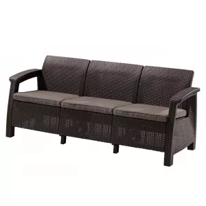 Трехместный диван CORFU II LOVE SEAT MAX brown