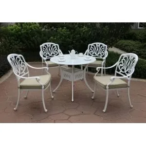 Комплект мебели из литого алюминия Palermo 4 white