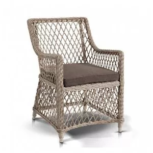 Кресло из искусственного ротанга Латте Beige