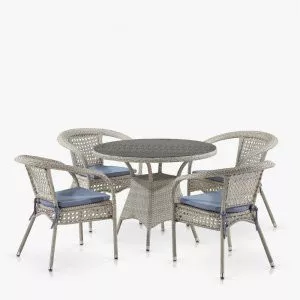 Комплект плетеной мебели Лион-1C T220CT/Y32-W85 Latte Афина