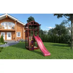 Детский игровой комплекс Панда Фани Tower со скалодромом