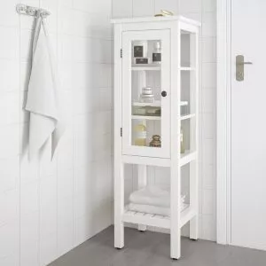 Шкаф со стеклянной дверцей Hemnes Хемнэс Икеа