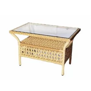 Стол кофейный прямоугольный DECO соломенный