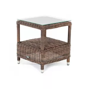 Кофейный столик из искусственного ротанга Форио Brown