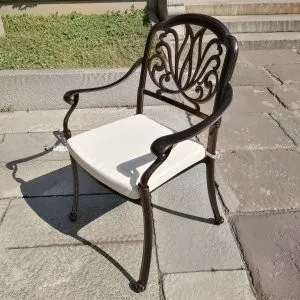 Кресло из литого алюминия Louis