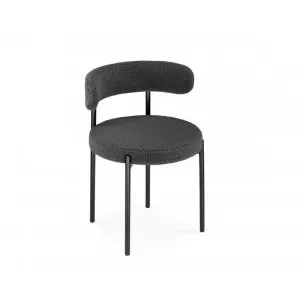 Стул на металлокаркасе Rudi dark gray/black