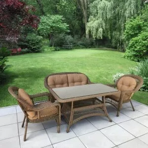Комплект плетеной мебели T130Bg/LV520BB-Beige-Beige Афина