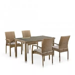 Комплект мебели T256B/Y379B-W65 Light Brown Афина