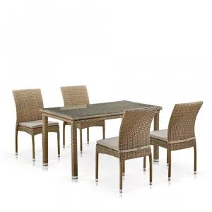 Комплект мебели T256B/Y380B-W65 Light Brown Афина