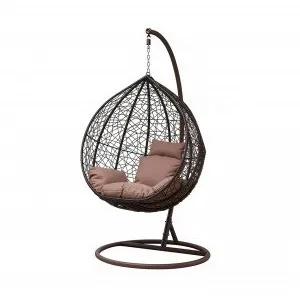 Большое подвесное кресло Gusto brown