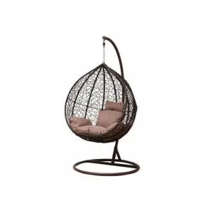 Большое подвесное кресло Gusto brown