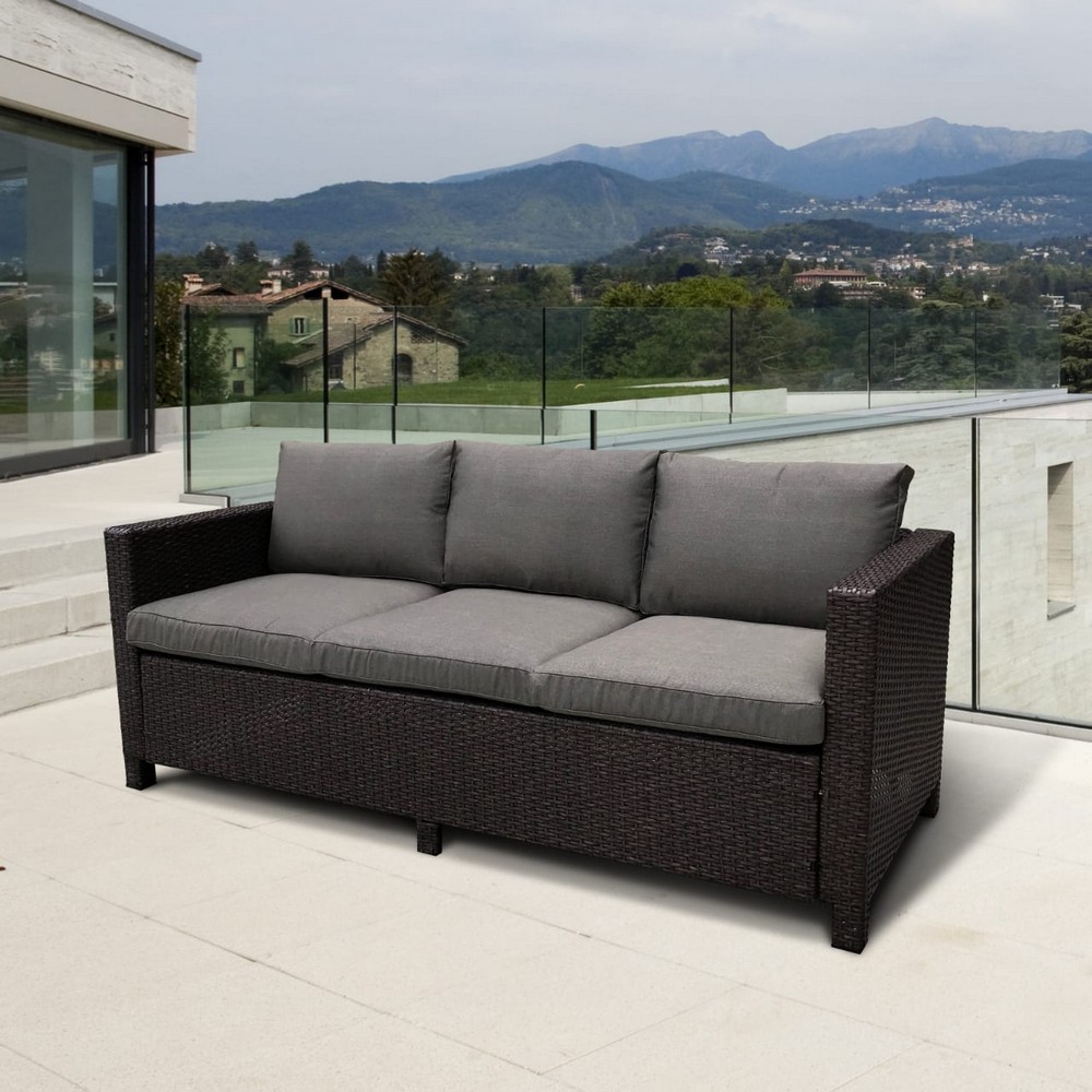 Плетеный диван S65A-W53 Brown Афина комплект плетеной мебели t365 y380b w65 light brown афина