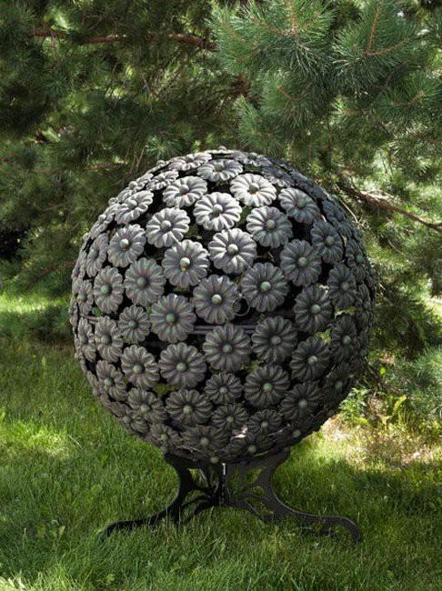 Сфера для огня Цветы-301 необычная сфера для огня футбольный мяч